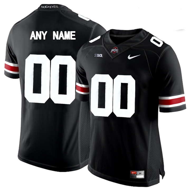 Ohio State Buckeyes Men's NCAA Black Customized Limited College Football Jersey GZC4249CN